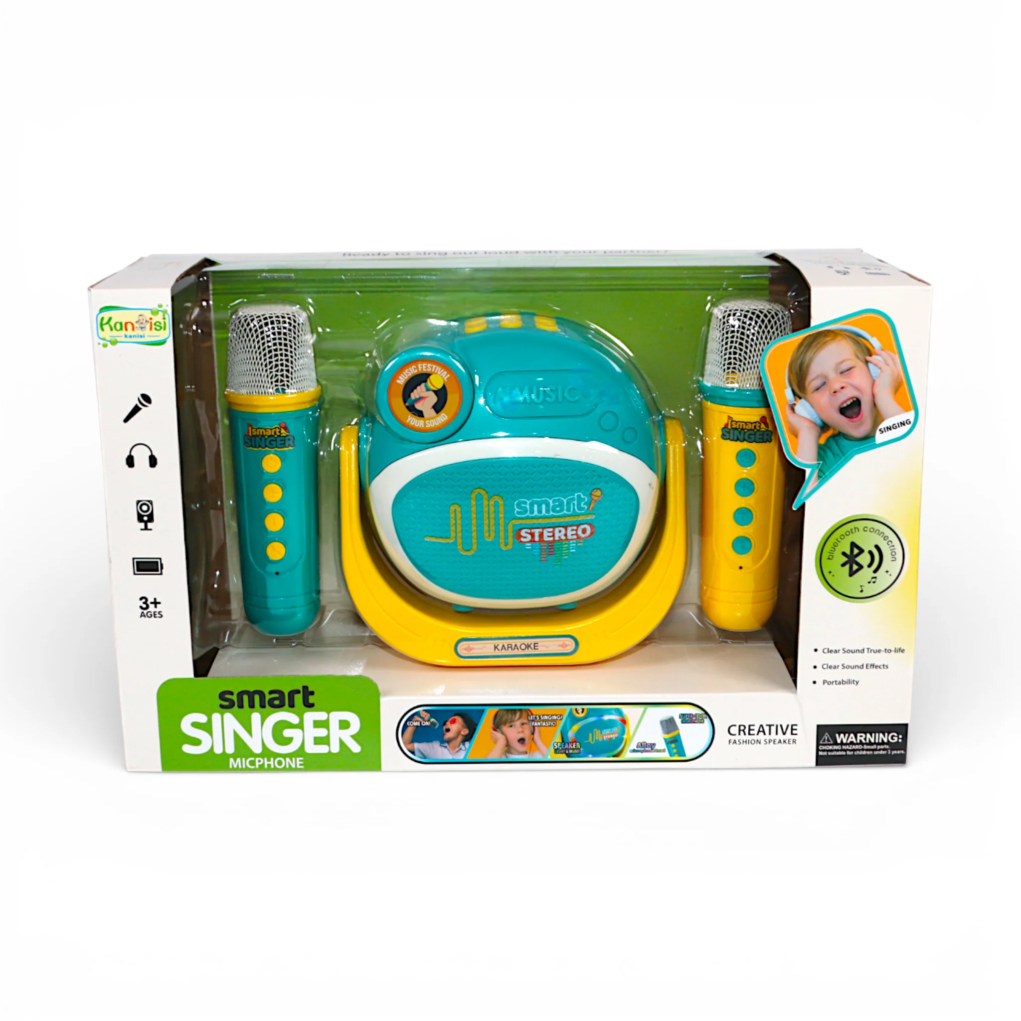 smart singer speaker with dual microphone set china - Image 2