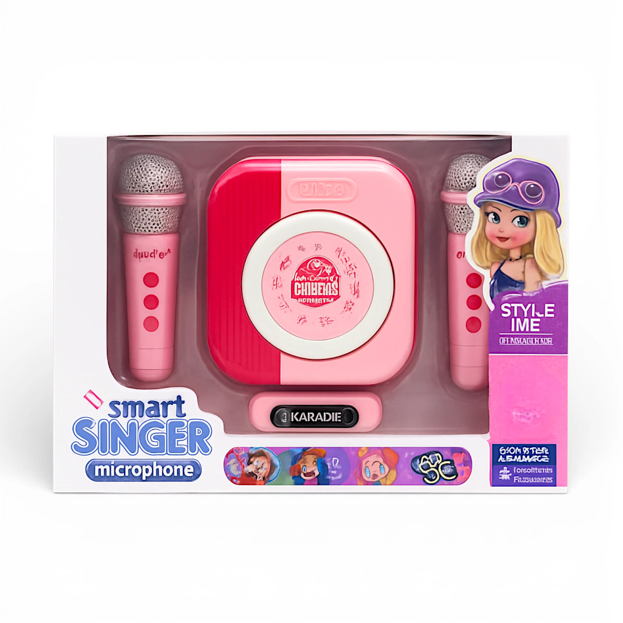 smart singer speaker with dual microphones chargeable china - Image 2