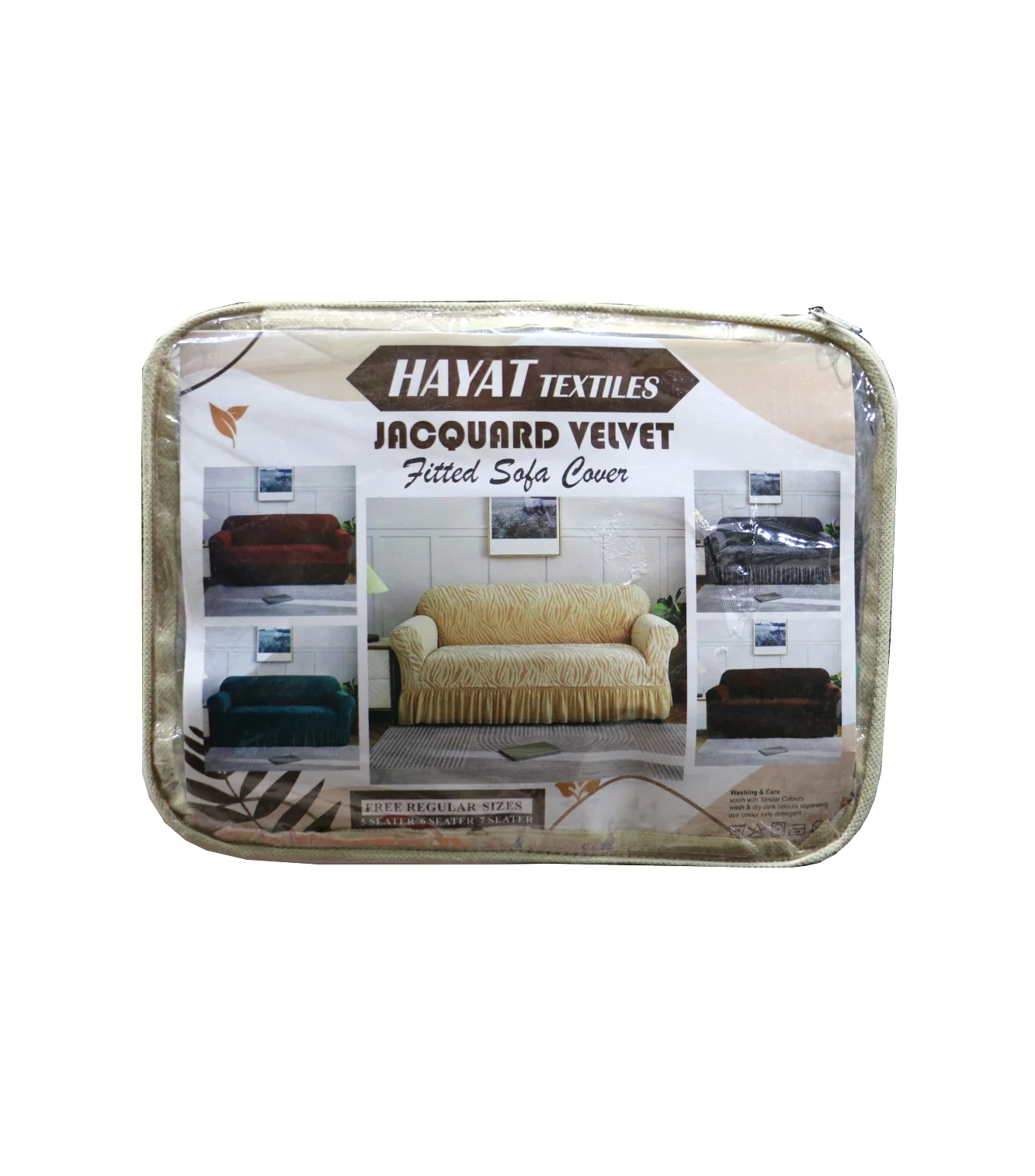 sofa cover 5seater zebra navy blue 100676 - Image 5