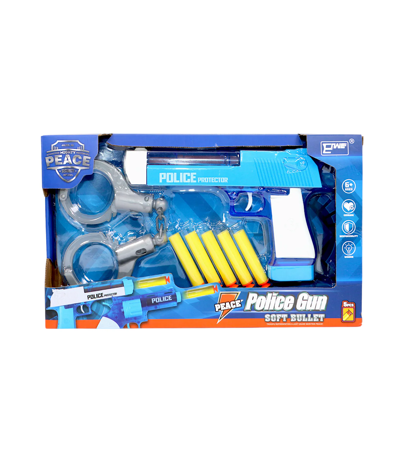 soft bullet police gun with handcuffs - Image 2
