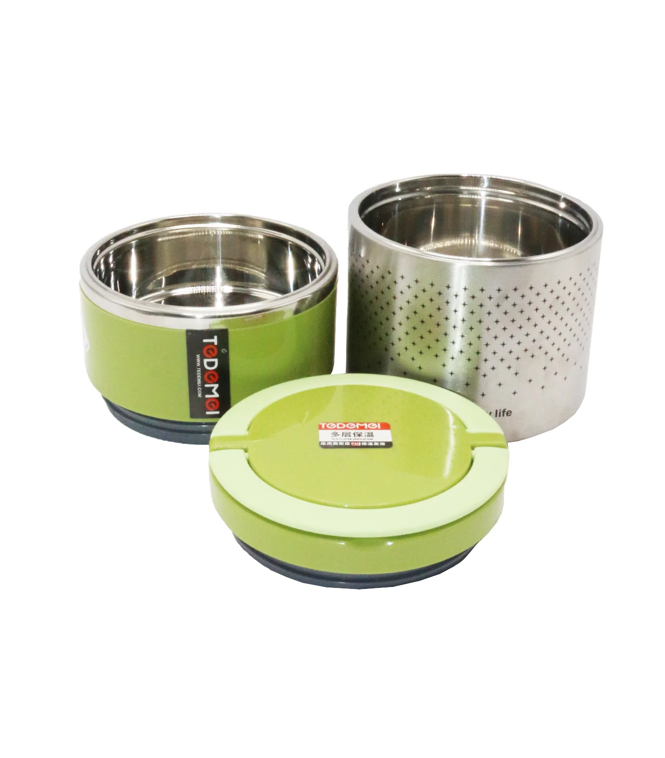 ss lunch box 1.5l 2s china 6551 - Image 2