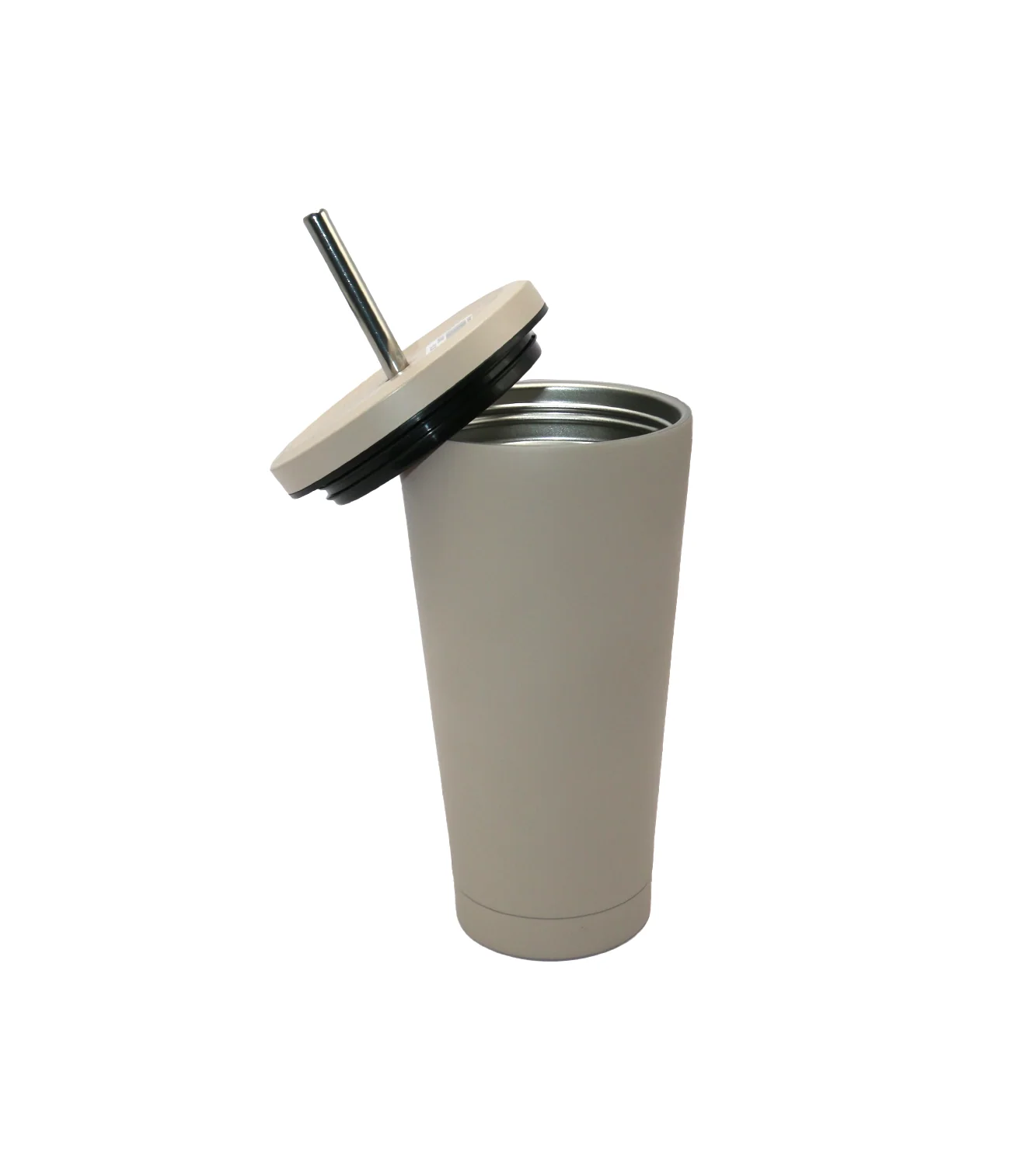 ss tumbler with steel straw 500ml china d482 - Image 2