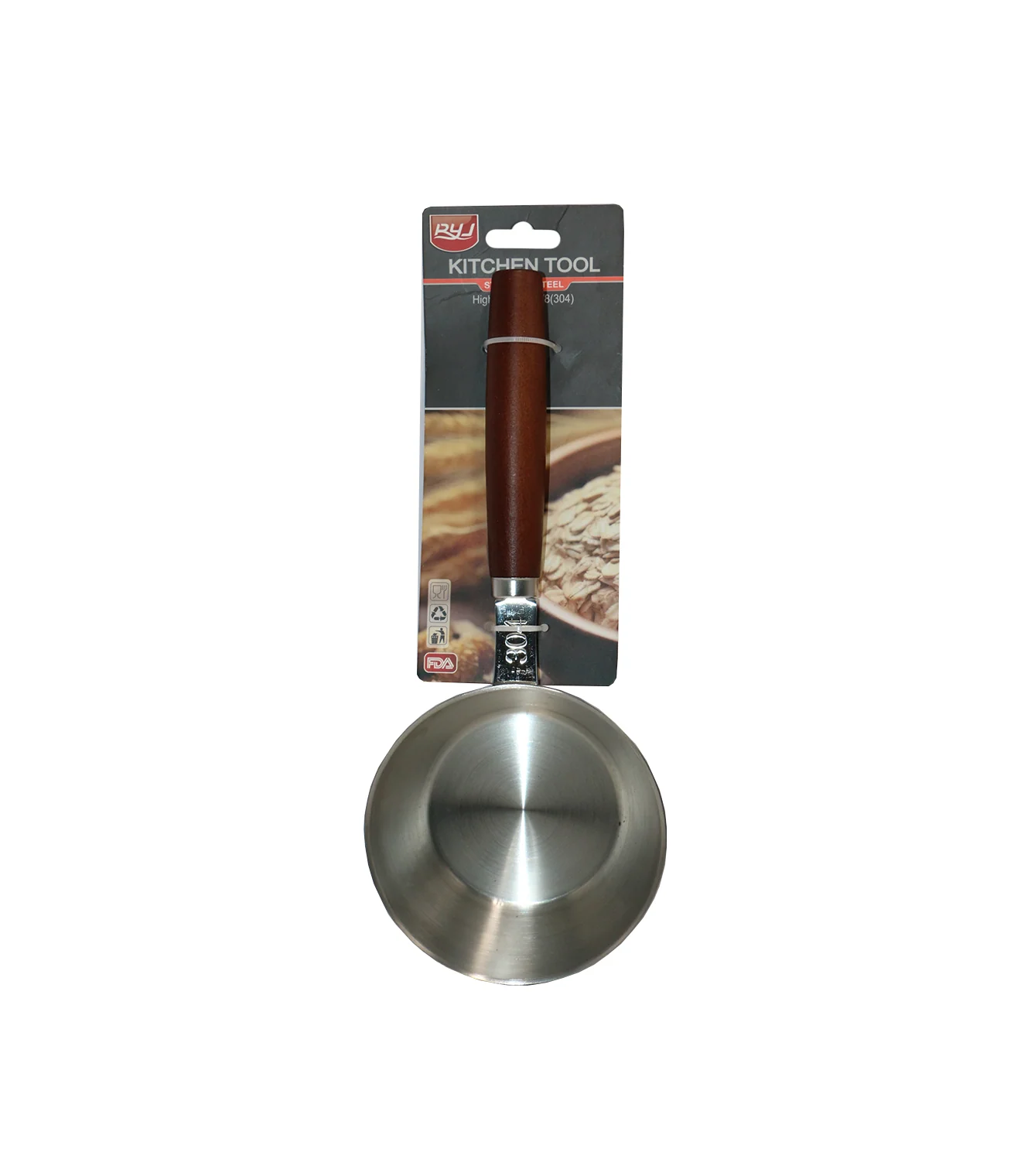 ss tadka pan 11.5cm wood handle china 2321-1 - Image 2