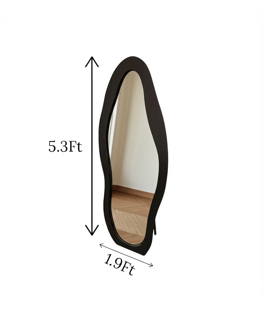 standing mirror flannel frame china - Image 2