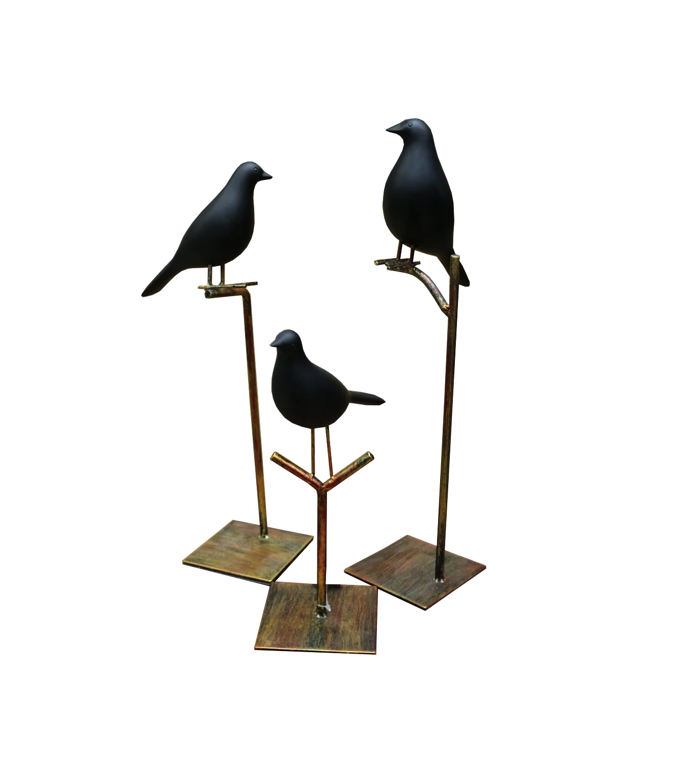 statue bird with metal stand small 8000-736 - Image 2