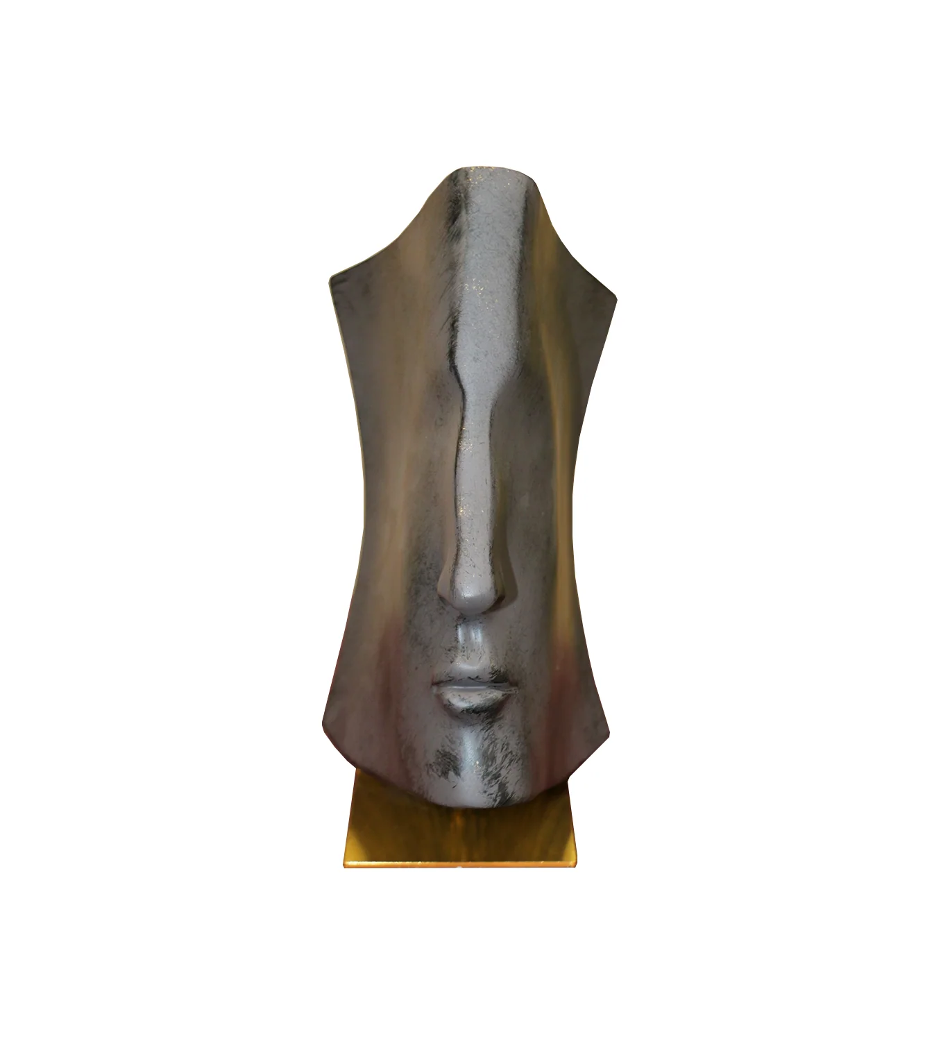 statue face & book small china brown 132a - Image 2