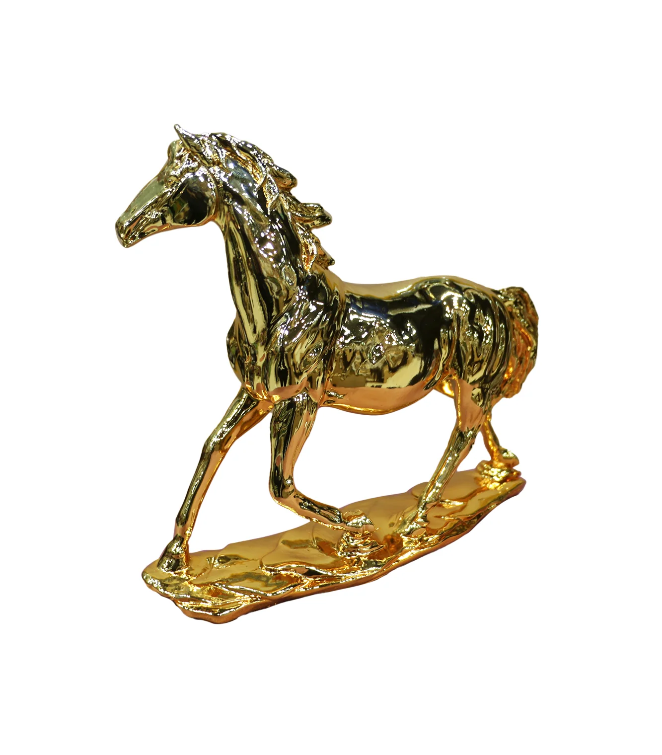 statue horse golden 4806 - Image 2