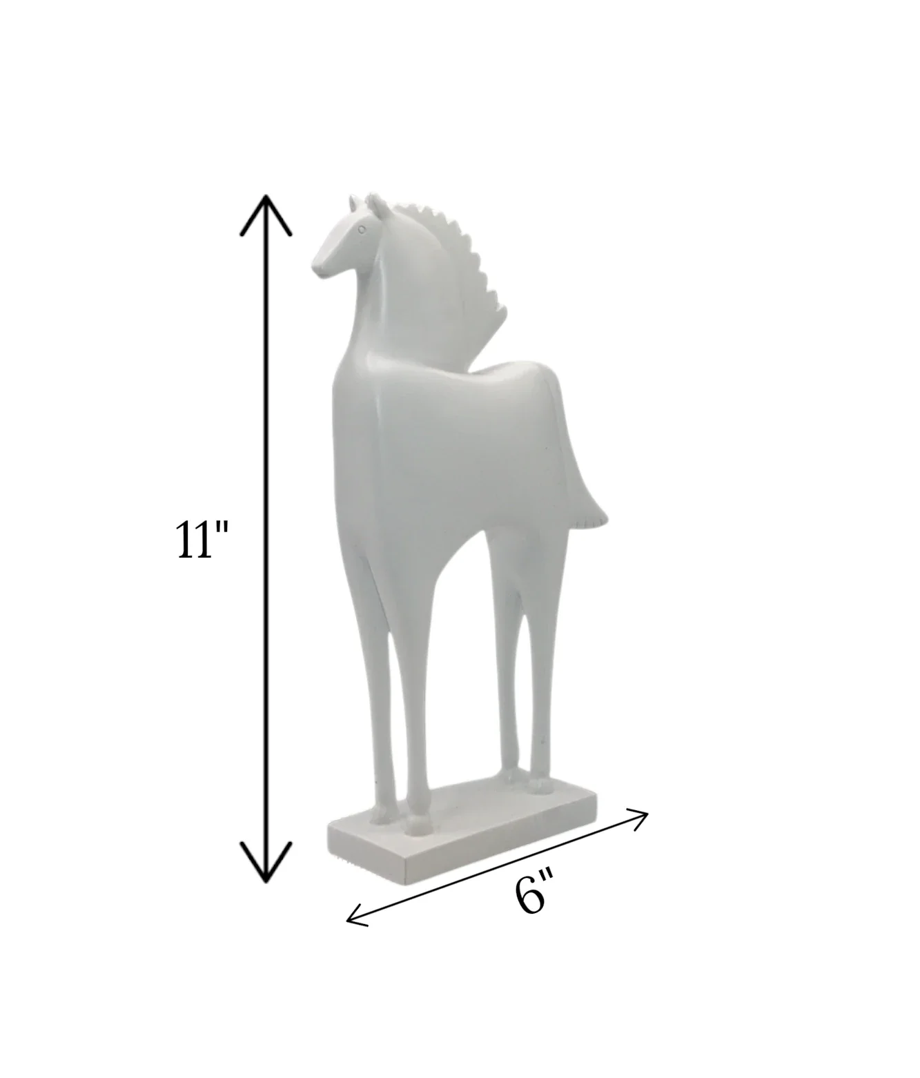 statue horse white china - Image 2