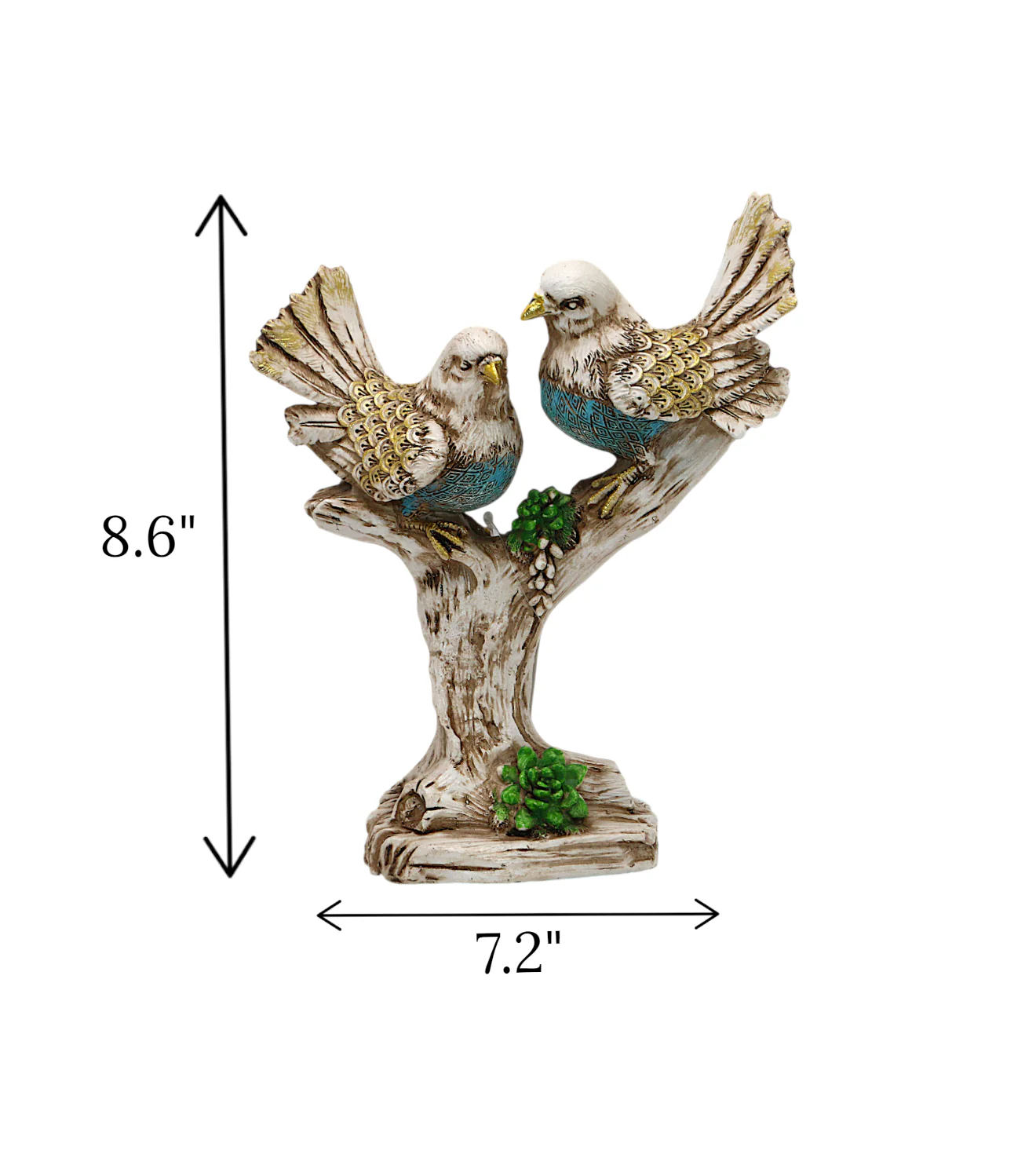 statue pegion 2s beige china 8.6x7.2 - Image 2