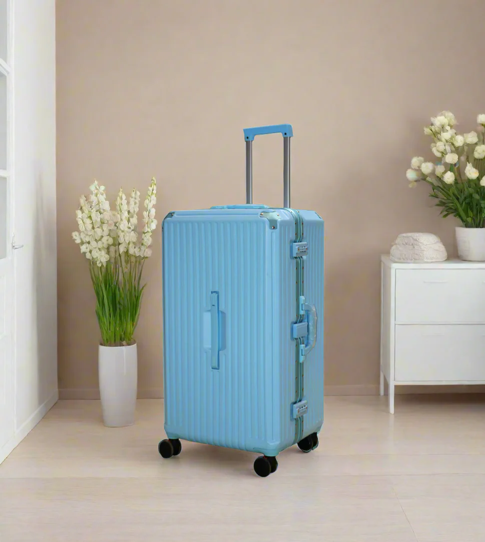suitcase 3 handles usb & glass holder 25.5" china