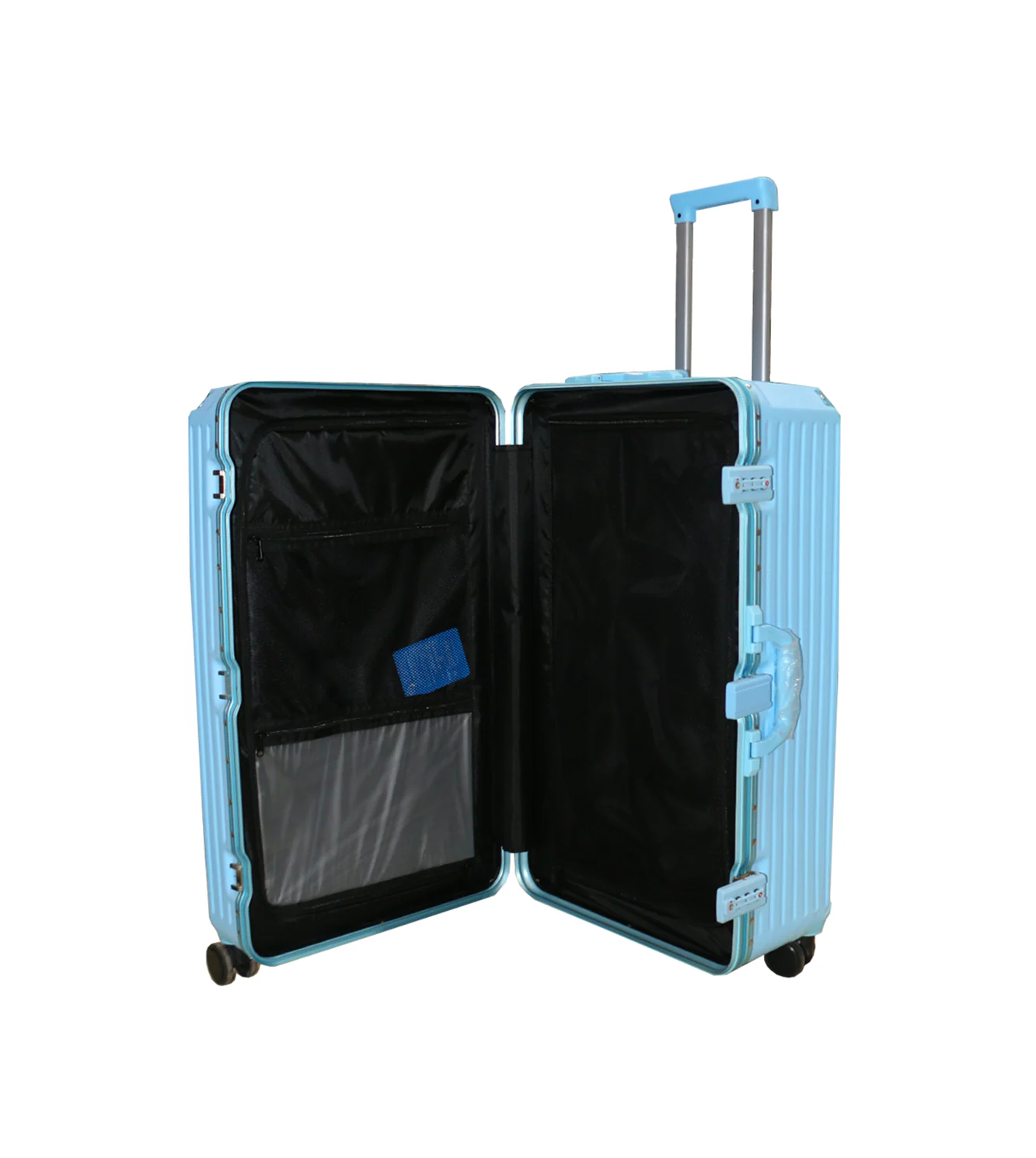 suitcase 3 handles, usb & glass holder 27.5" china - Image 3