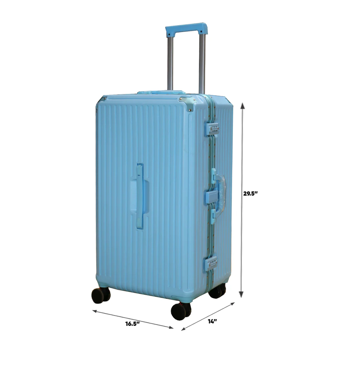 suitcase 3 handles, usb & glass holder 29.5" china - Image 2