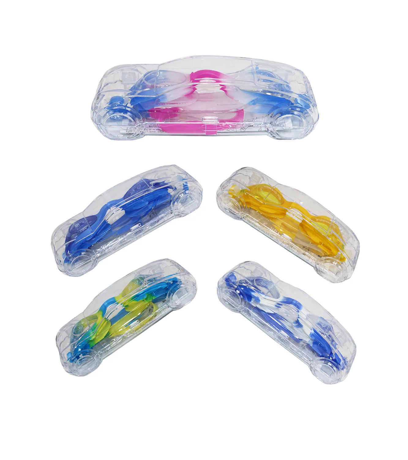 swimming goggles kids with ear plug car box ak5300 - Image 2