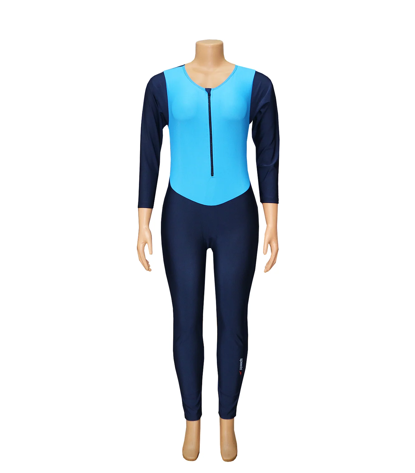 swimming costume ladies full sleeves with zip 1pc 1102 - Image 3