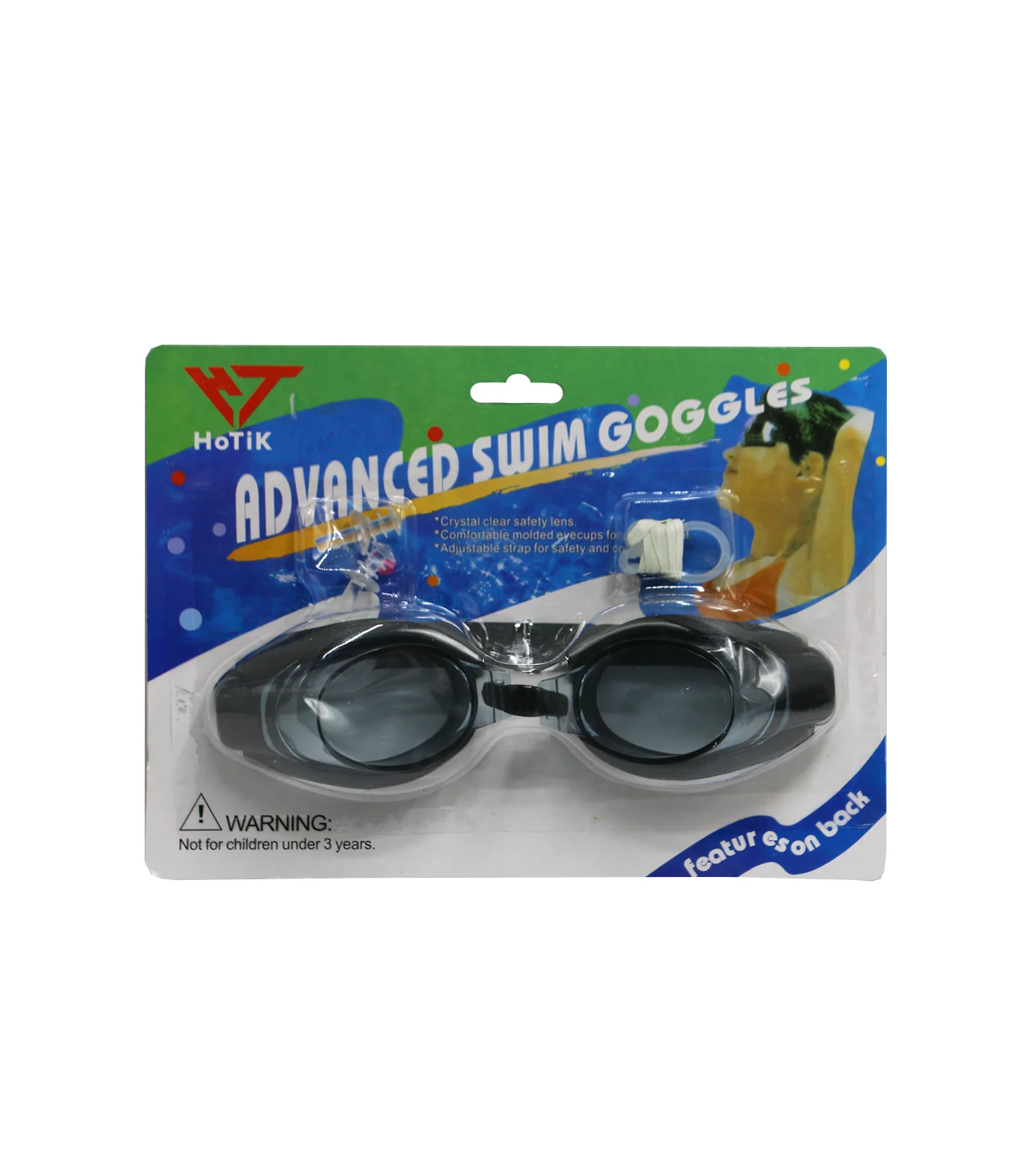 swimming goggles advanced with ear and nose plug card pack sy1198 - Image 3