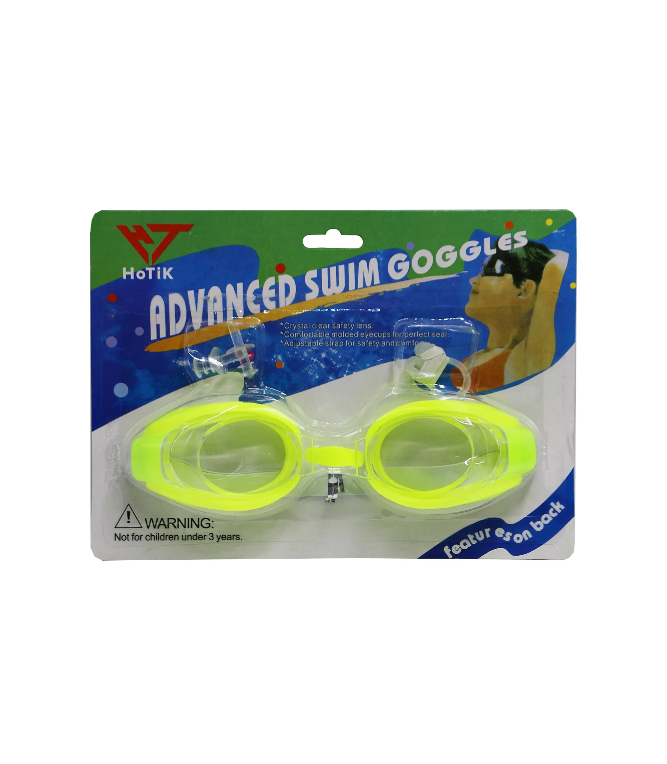 swimming goggles advanced with ear and nose plug card pack sy1198 - Image 5