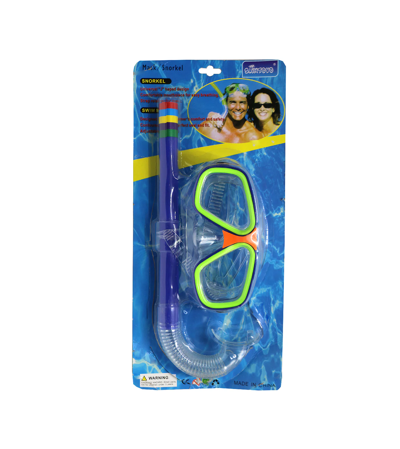 swimming goggles snorkel with rod card 1932 - Image 3