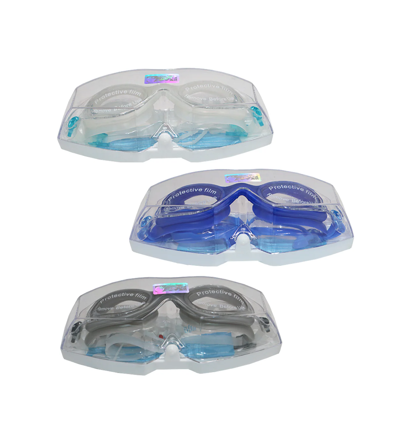 swmming goggles with ear plug box pack ak 701 - Image 2