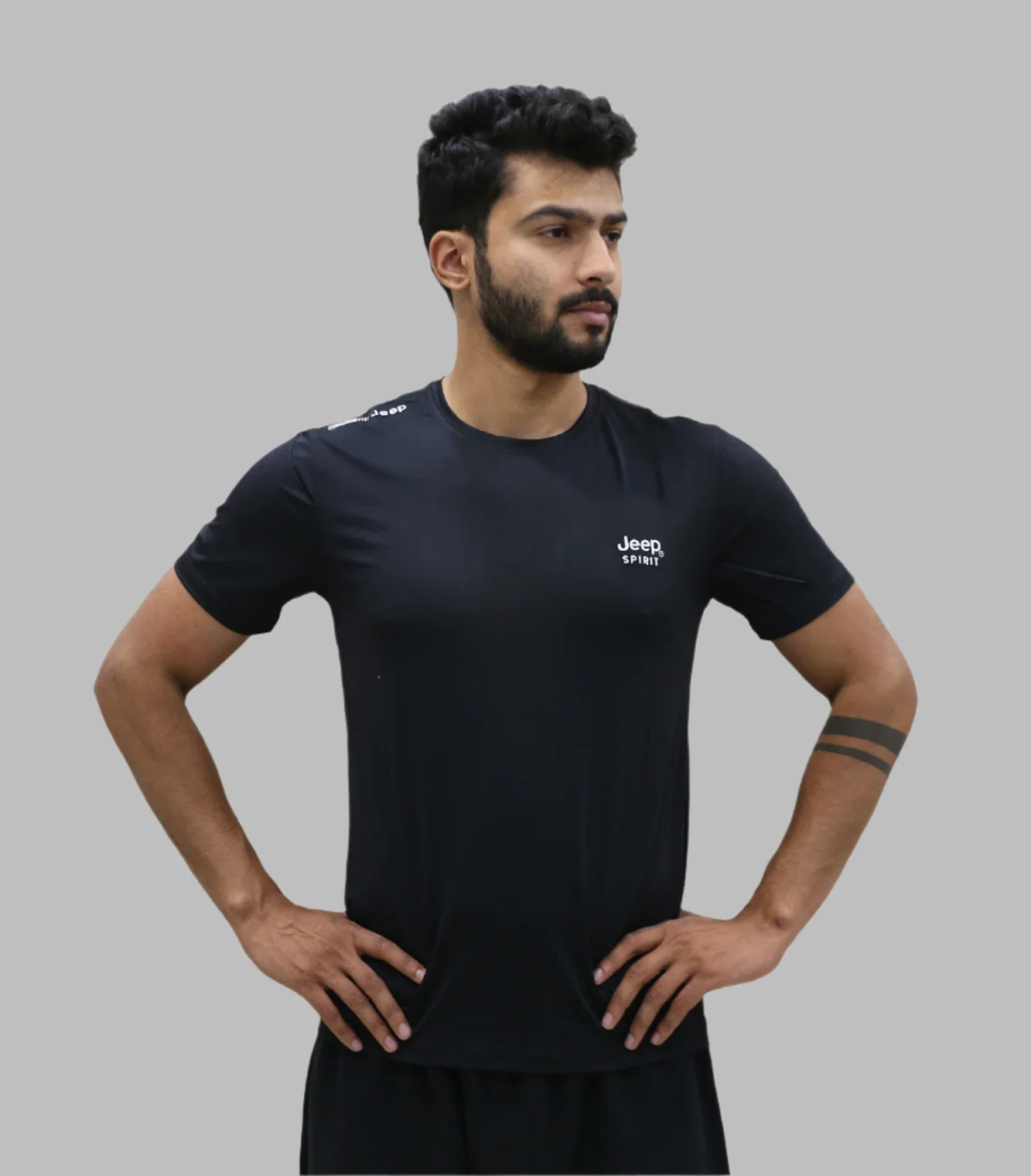 t shirt half sleeve jeep spirit black 98901 - Image 2
