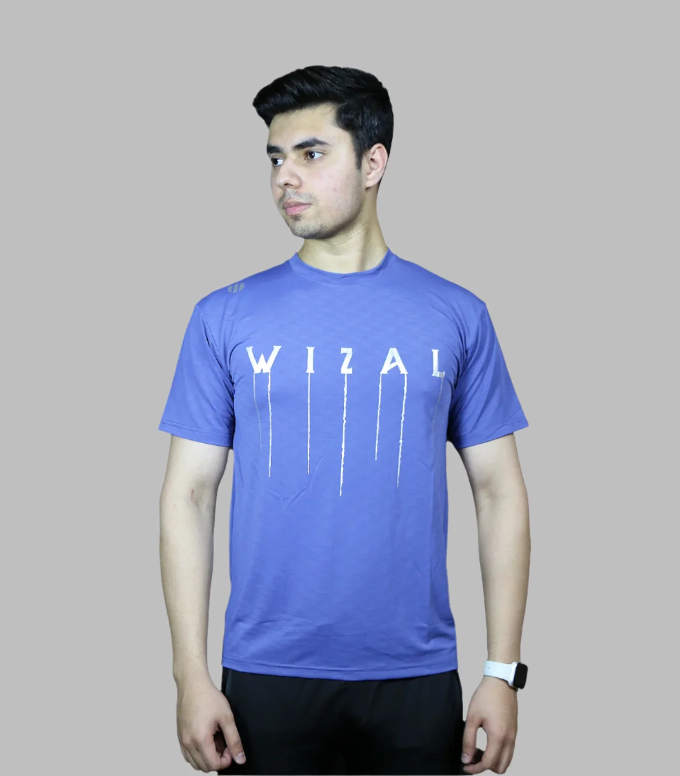 t shirt half sleeves wizal blue 7014 - Image 2