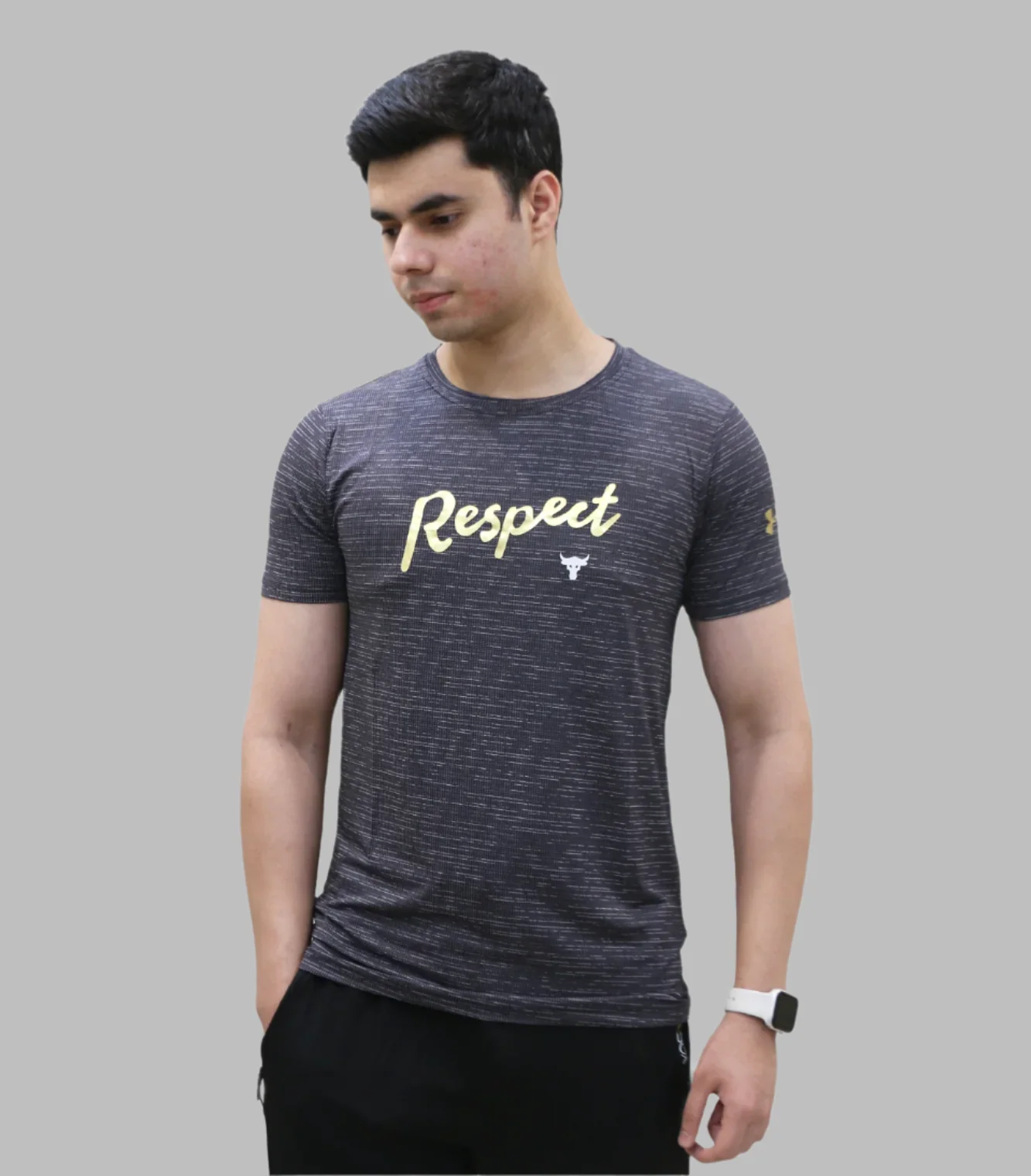 t shirt under armour dark grey t635 - Image 2