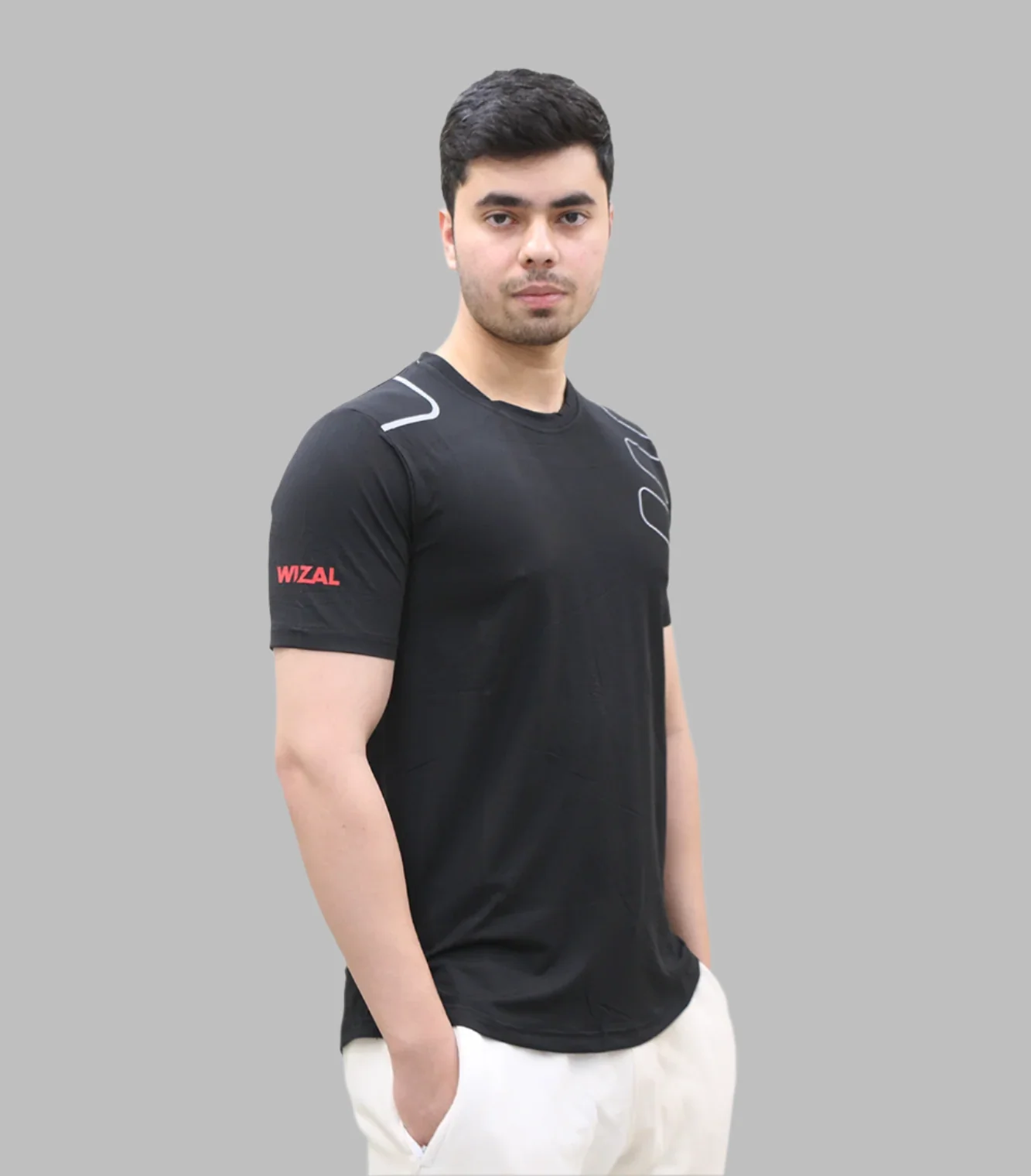 t shirt wizal black 2102 - Image 2