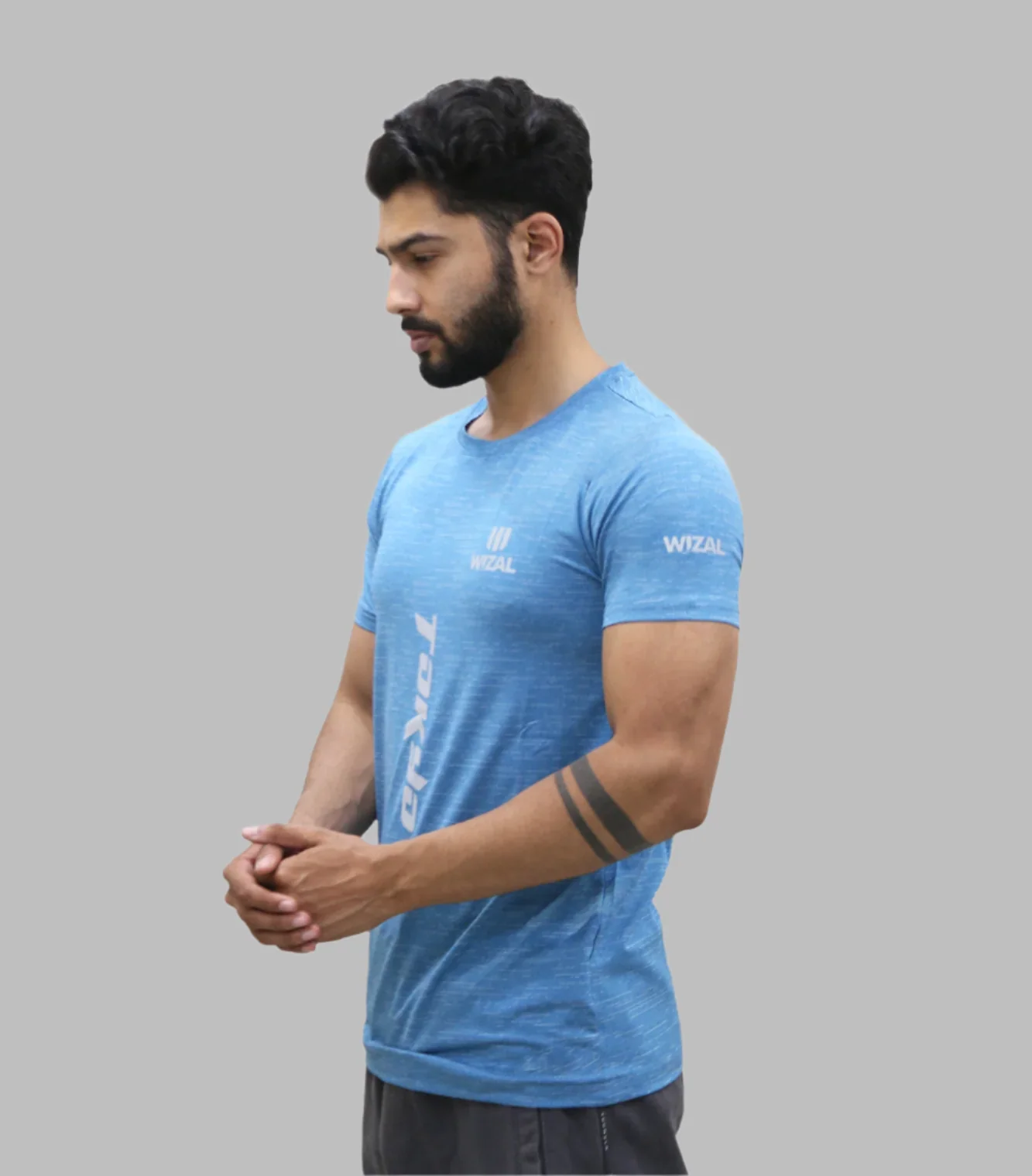 t shirt wizal light blue t636 - Image 2