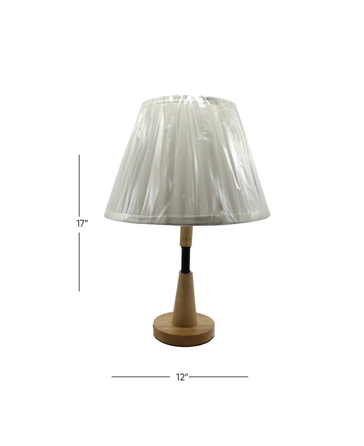 table lamp wood 17"x12" china d754 - Image 2