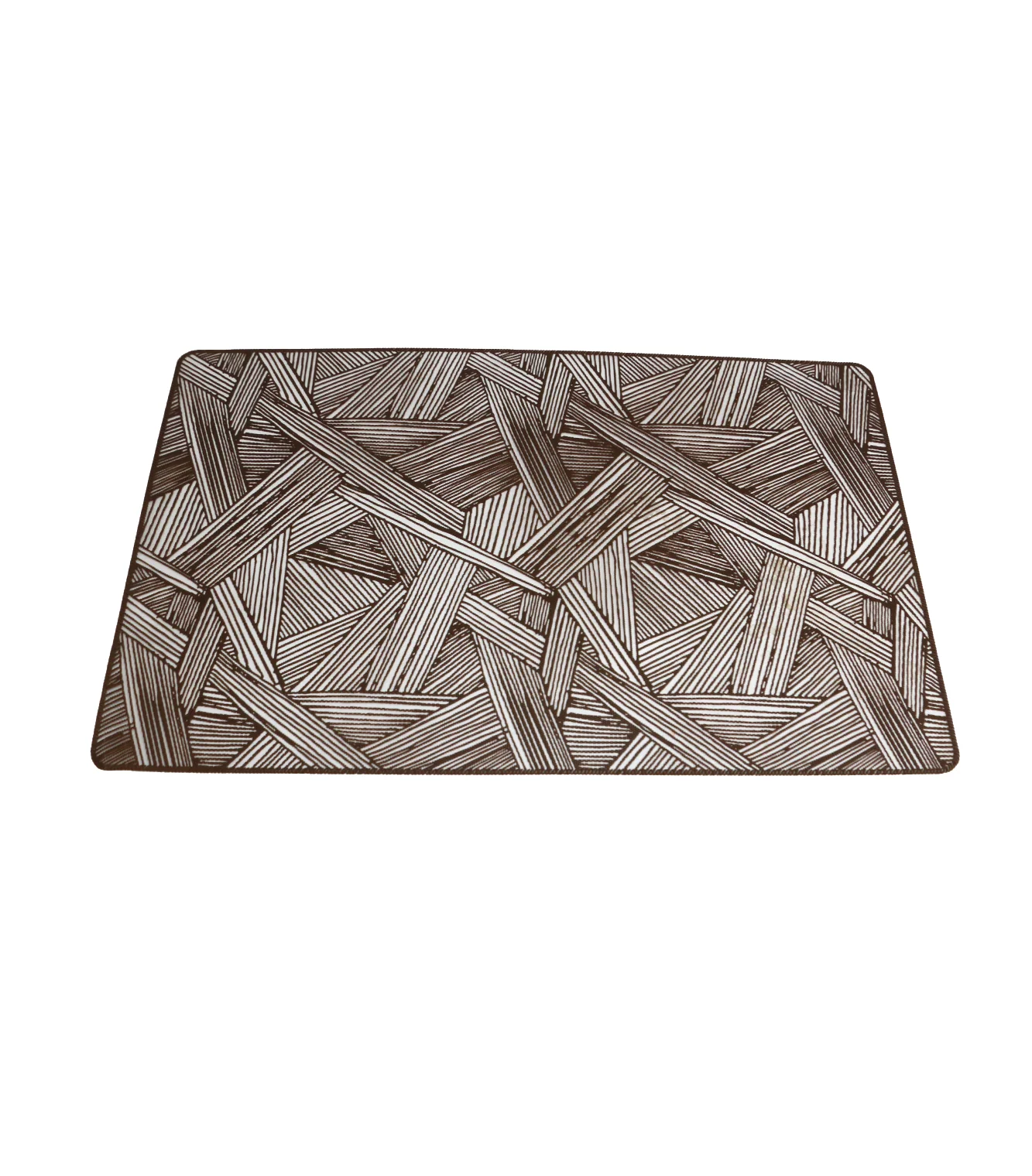 table mat 1pc rect brown china - Image 2