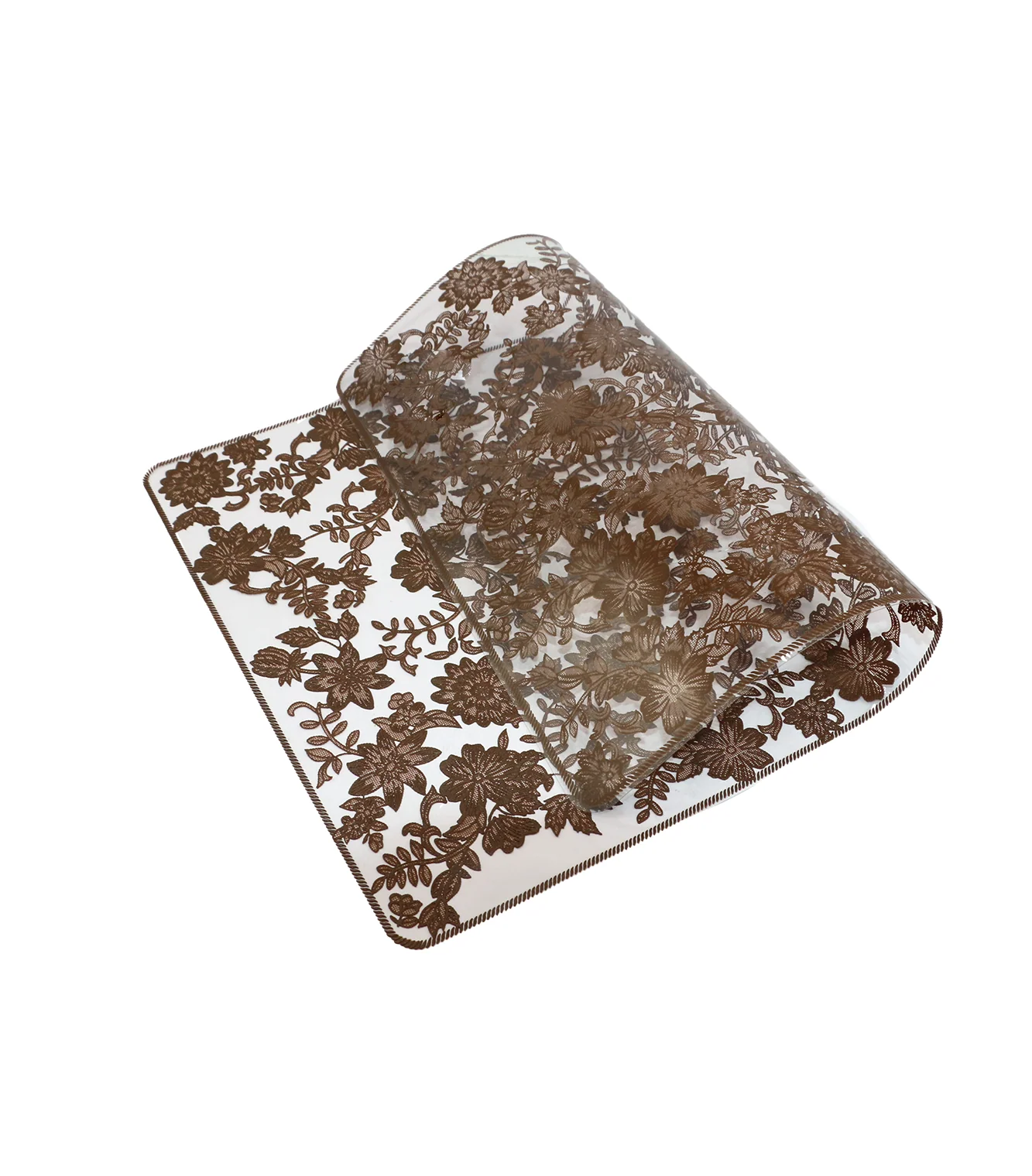 table mat 1pc rect brown china - Image 2