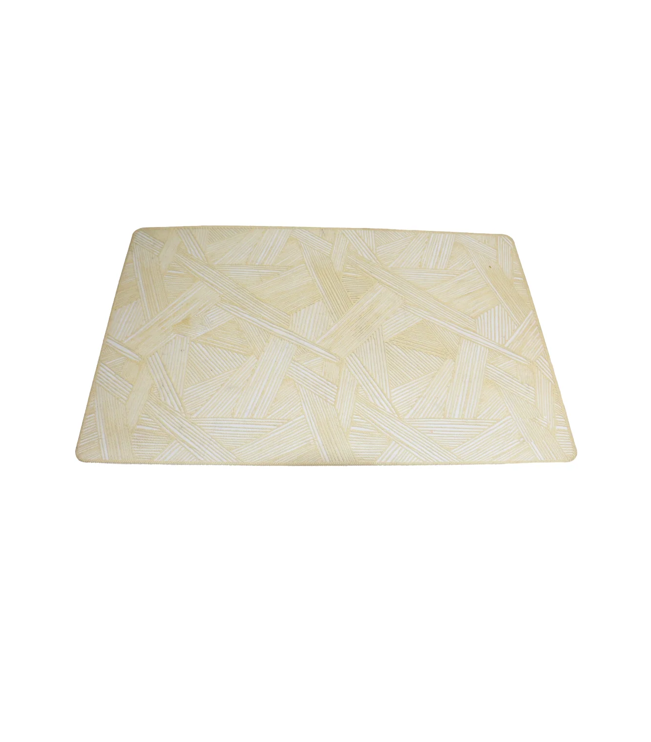 table mat 1pc rect off white china d514 - Image 2