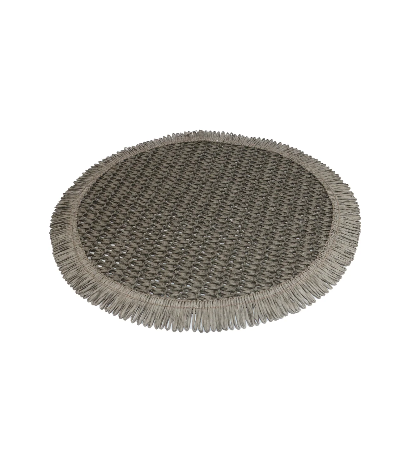 table mat 1pc round grey china - Image 2