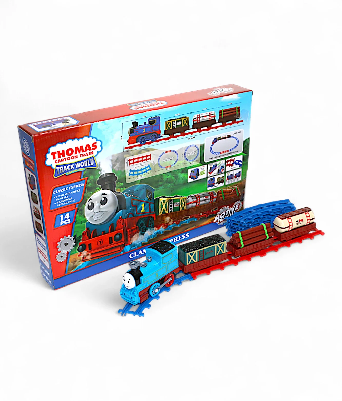thomas train track set 14pc - Image 2