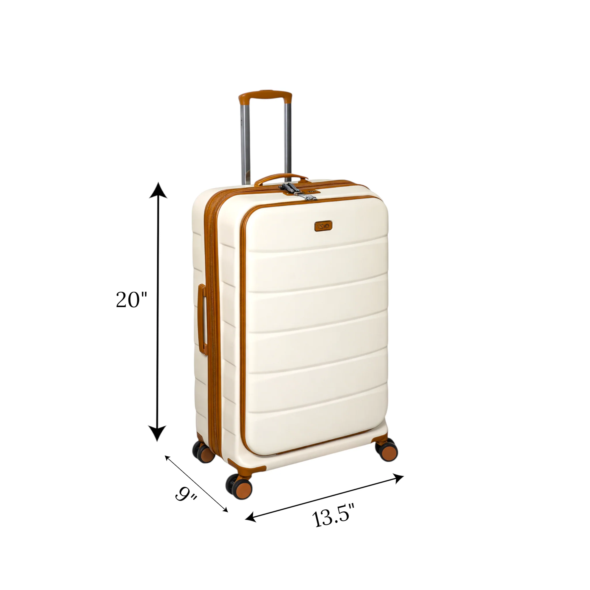travel bag 20" hard milk white 2319 - Image 2