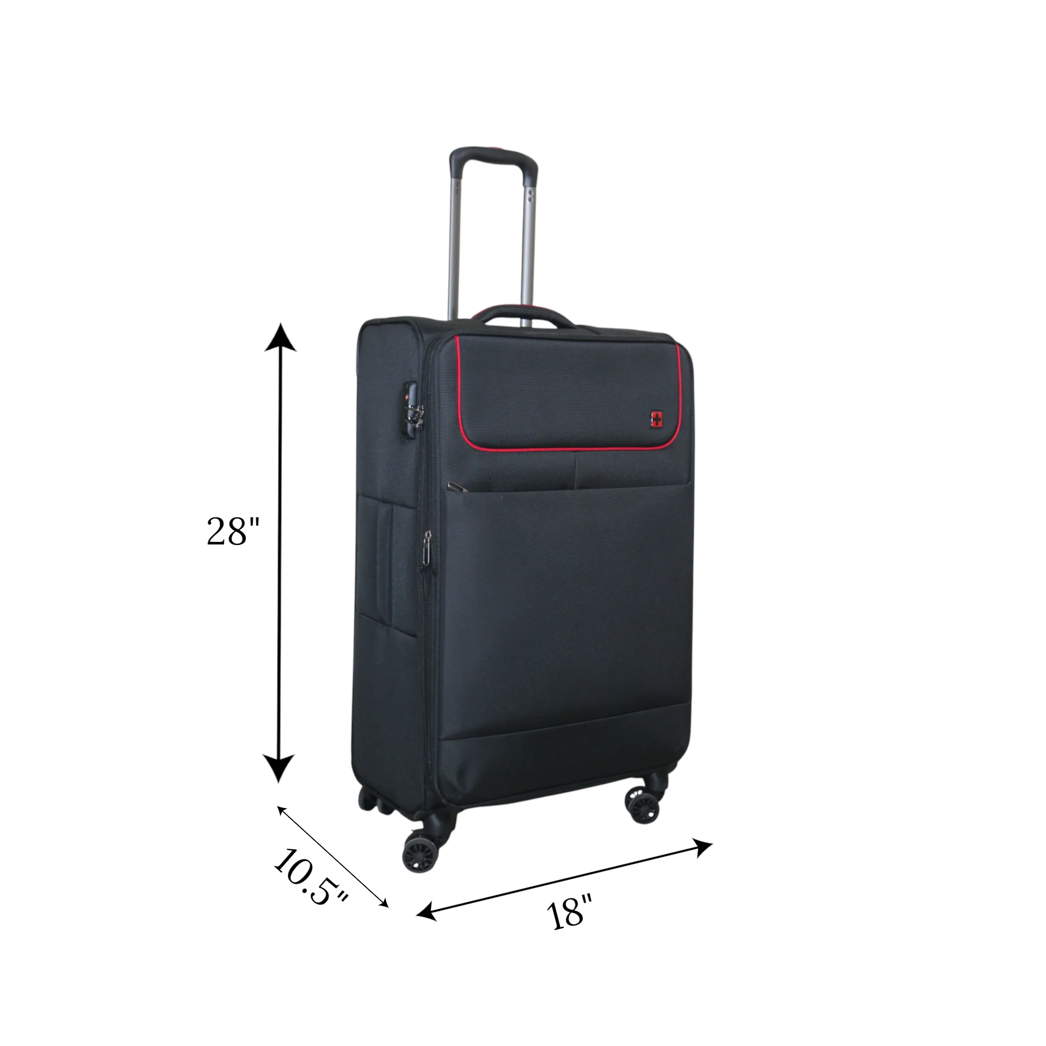 travel bag 28" black china 24357 - Image 2