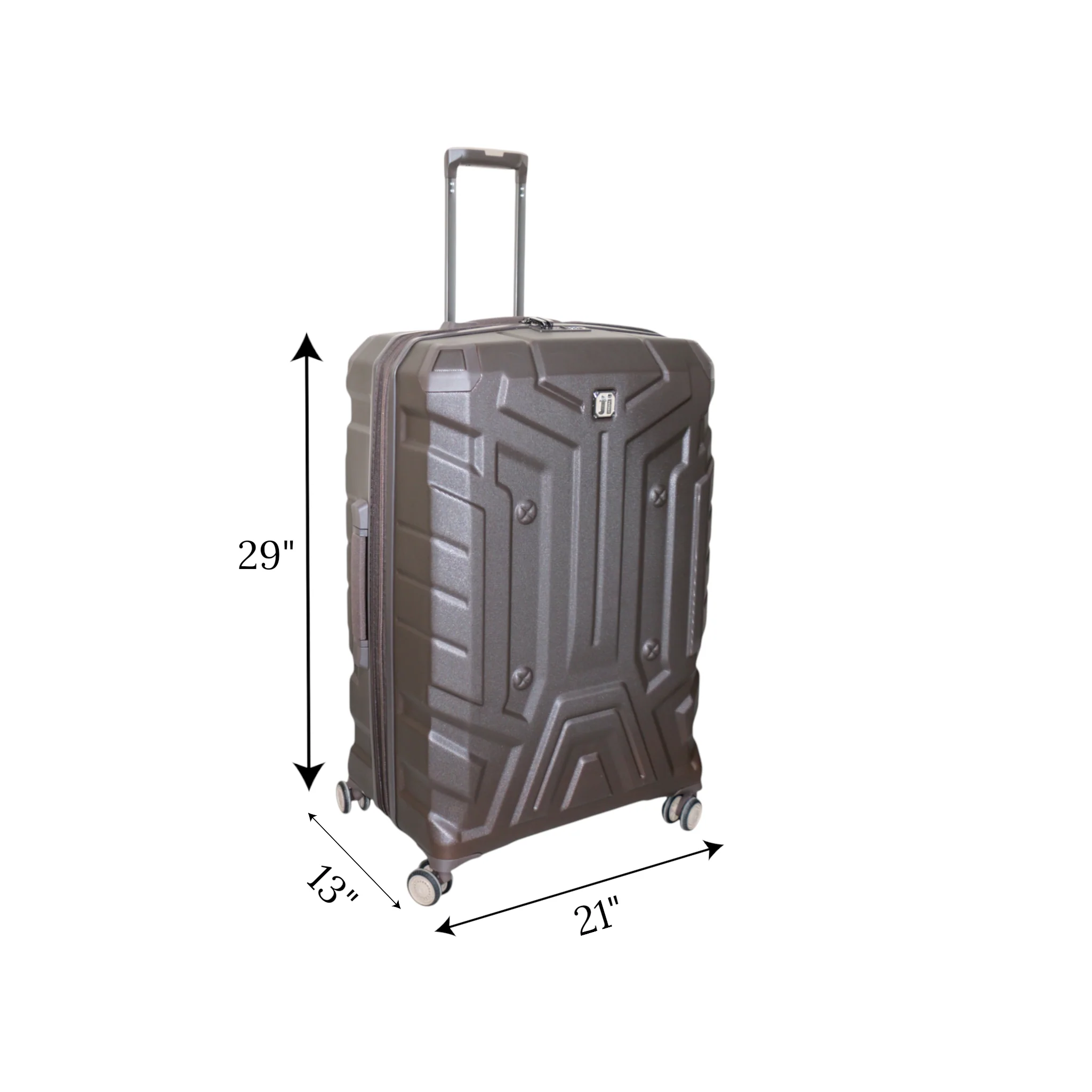 travel bag 29" hard coffee china 3146 - Image 2