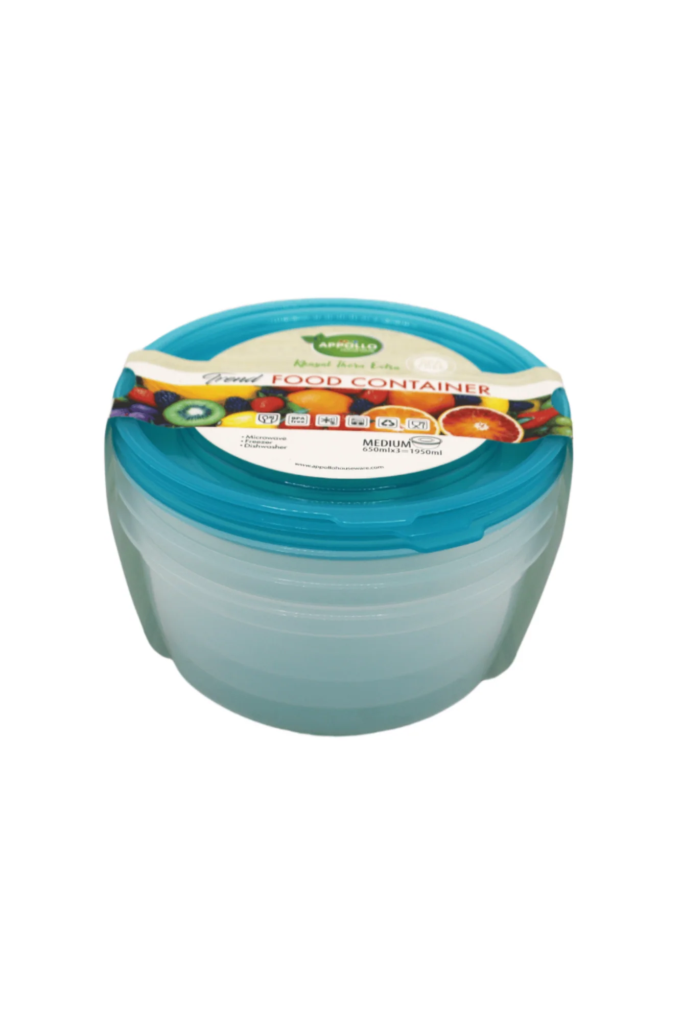 appollo trend box 3pc medium round pak d043 - Image 2