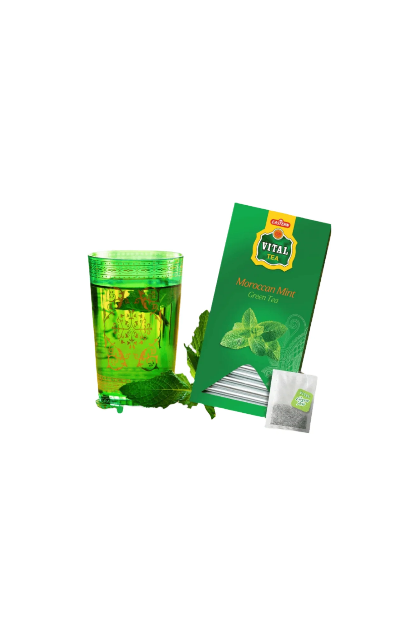 vital green tea moroccan mint 30tea bag - Image 2