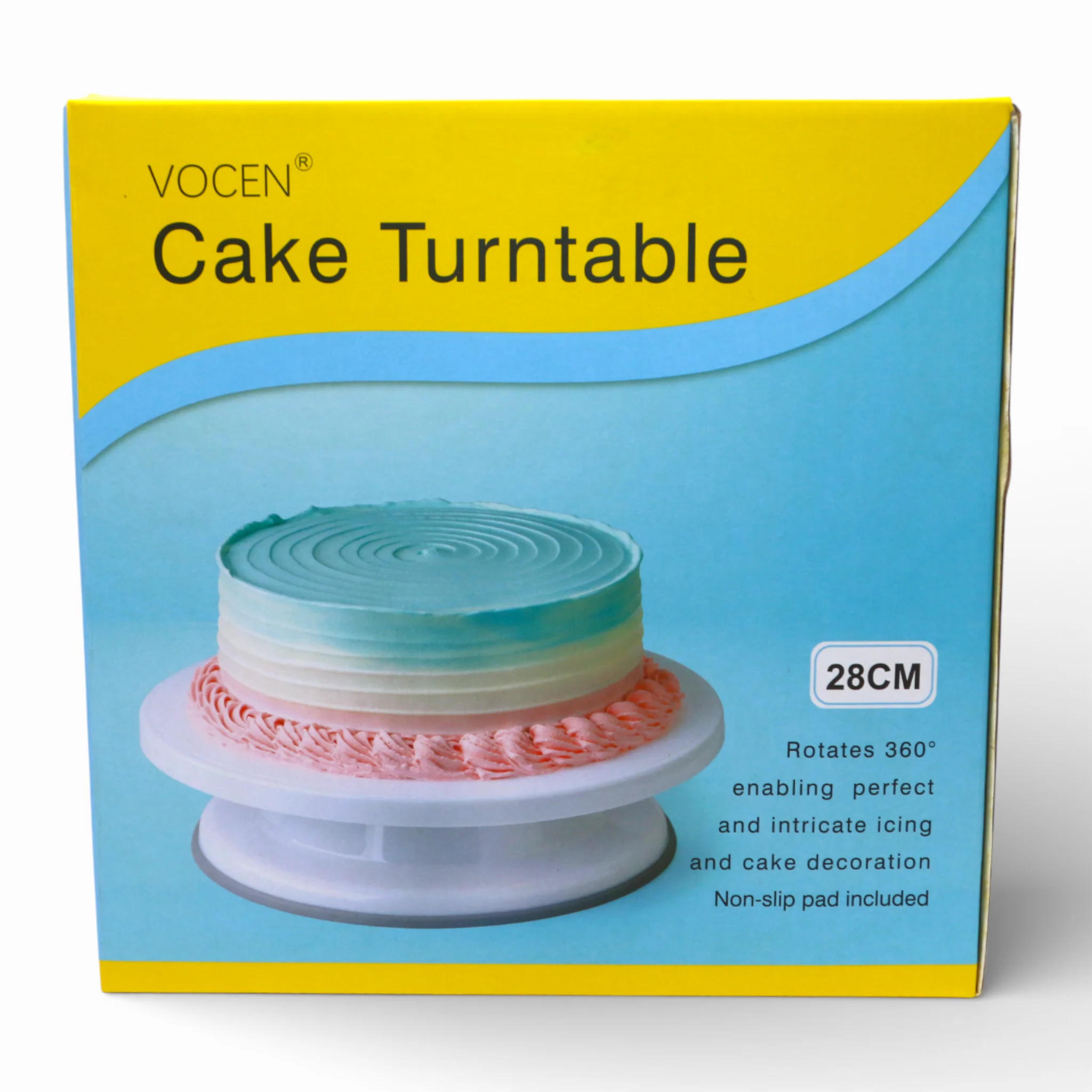 vocen plastic cake stand 28cm round china 102219 - Image 2
