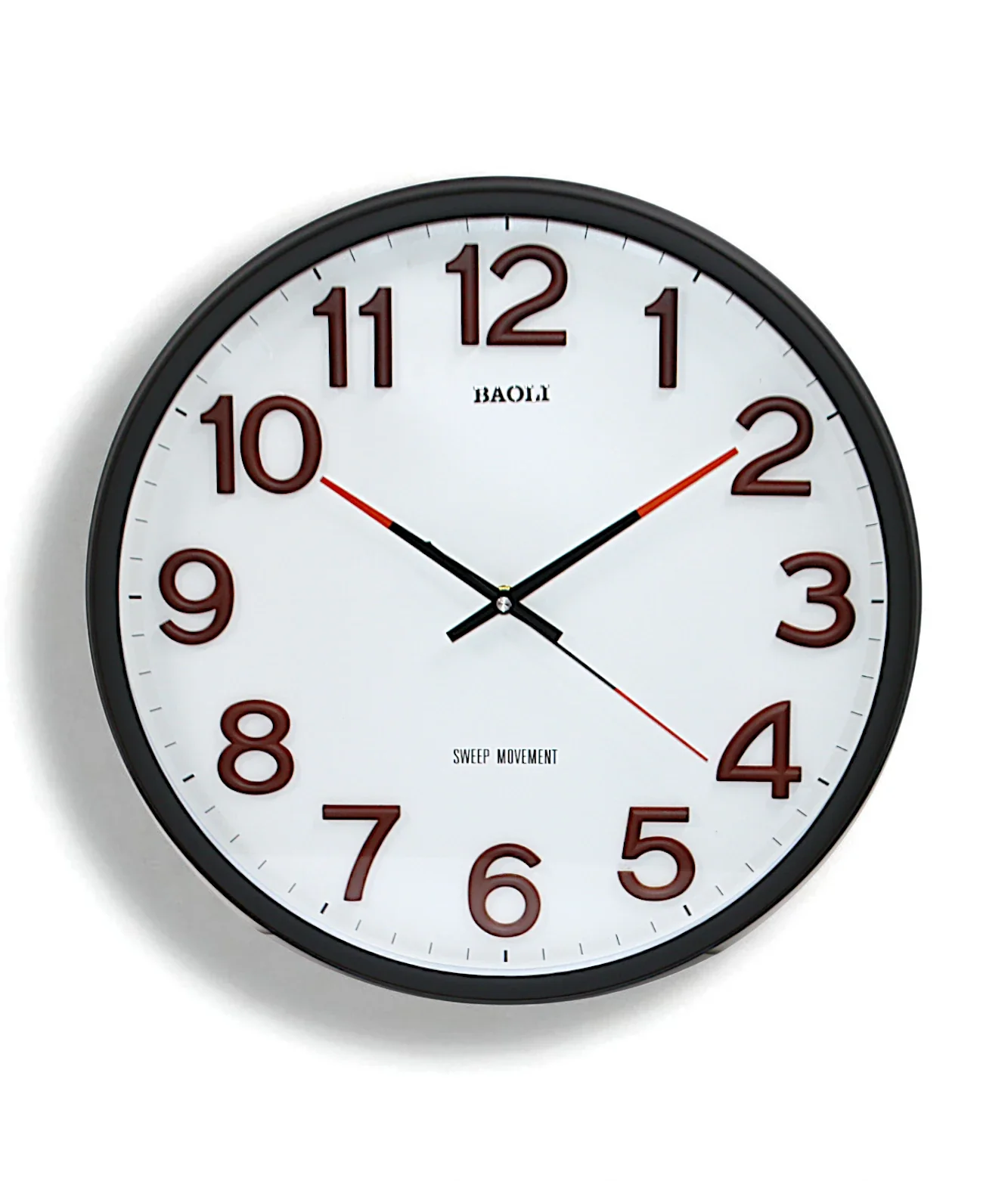 wall clock black china "16x16"