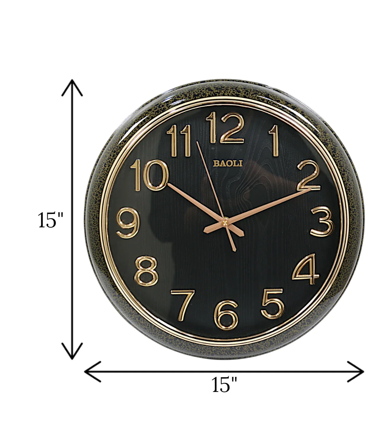 wall clock black china - Image 2