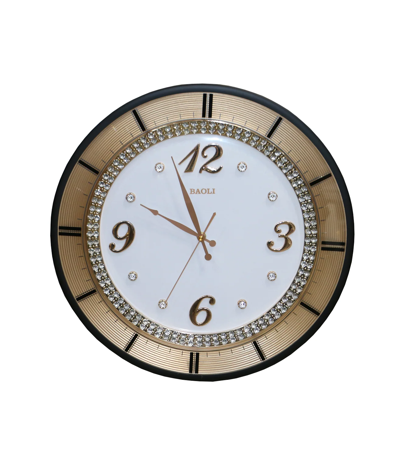 wall clock black white china 17.7"x17.7" - Image 2