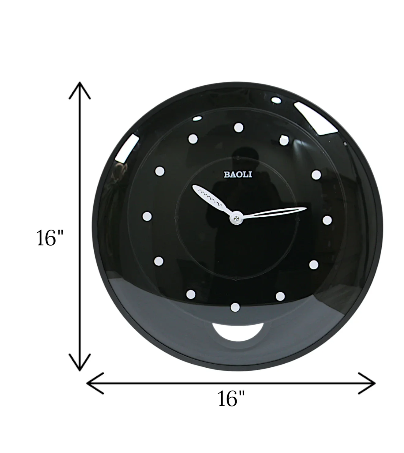 wall clock black with pendulum china - Image 2