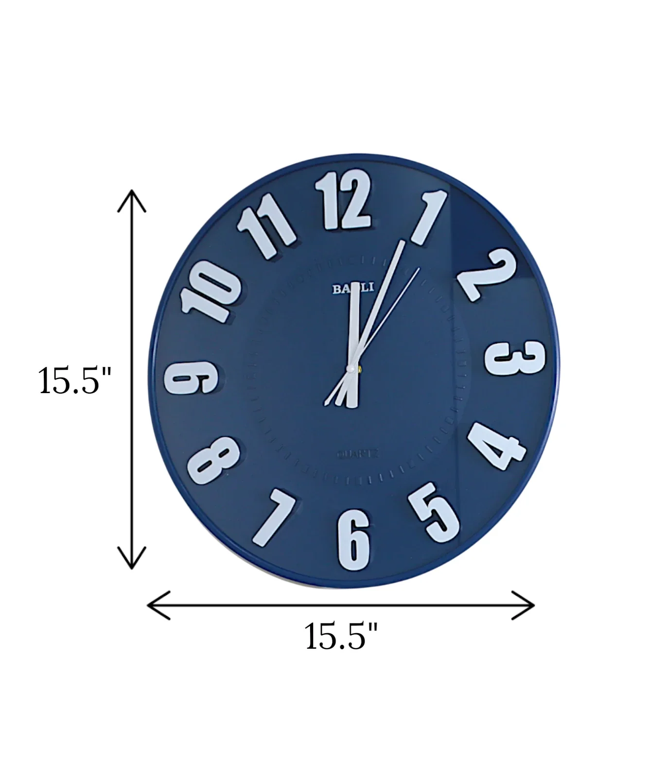 wall clock blue china "15.5x15.5" - Image 2