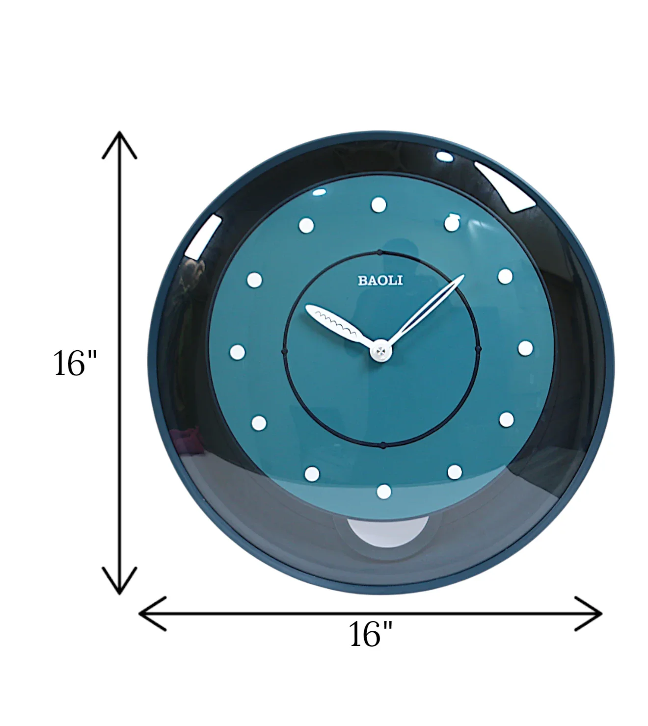 wall clock blue pendulum china - Image 2