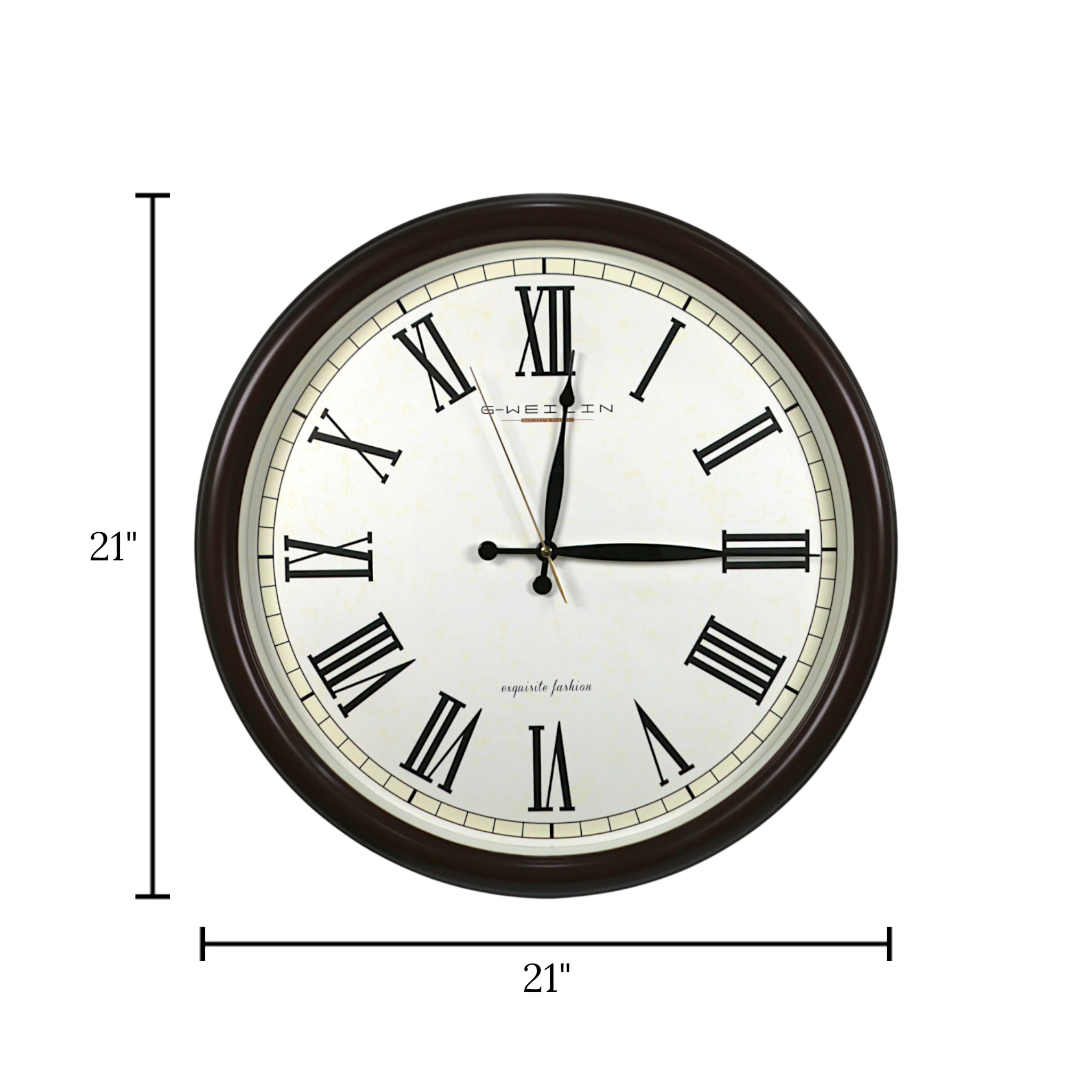 wall clock brown china 21"x21" - Image 2