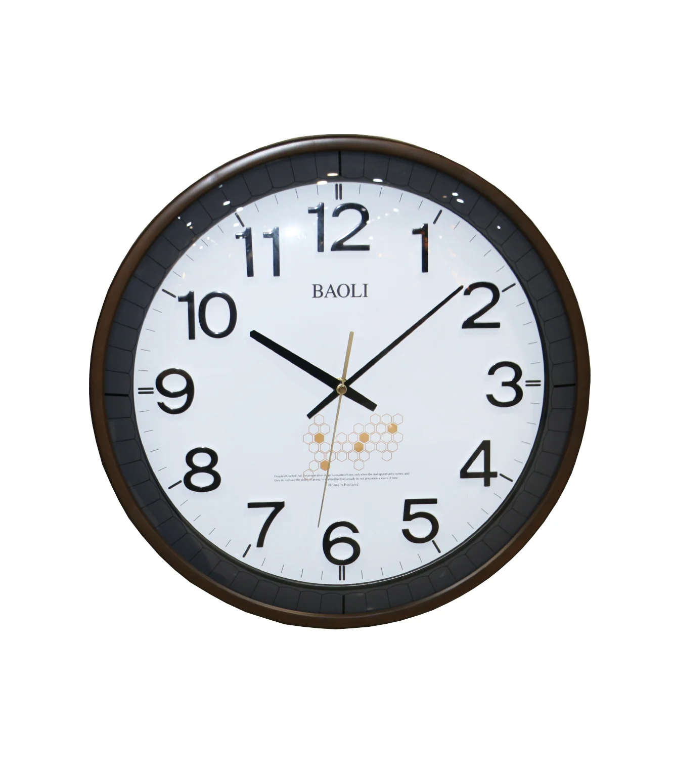 wall clock brown china 15.5"x15.5" - Image 2