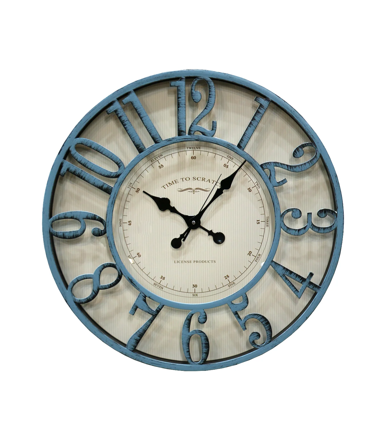 wall clock l.blue shade china 6089c 19.5"x19.5" - Image 2