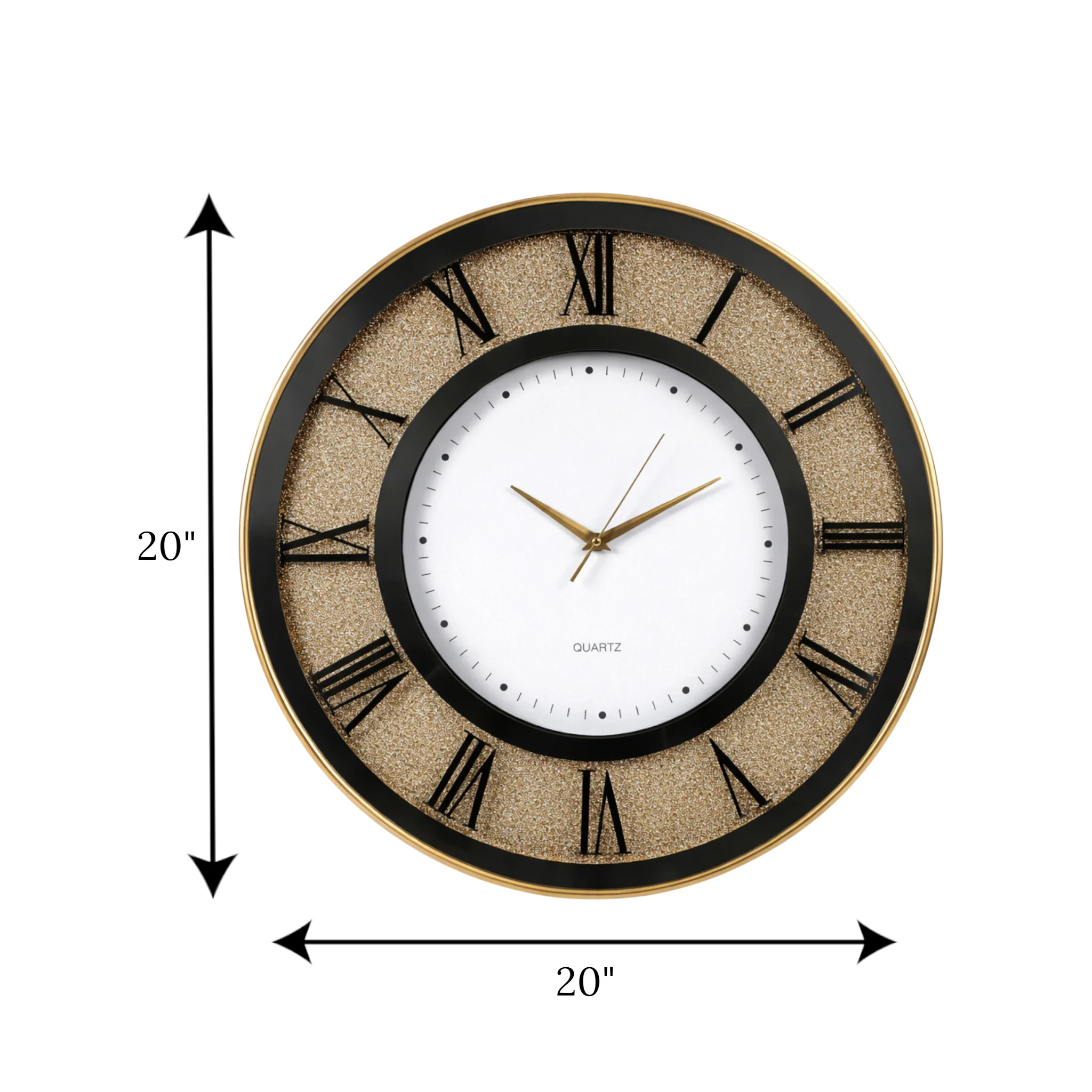 wall clock golden china 20"x20" - Image 2