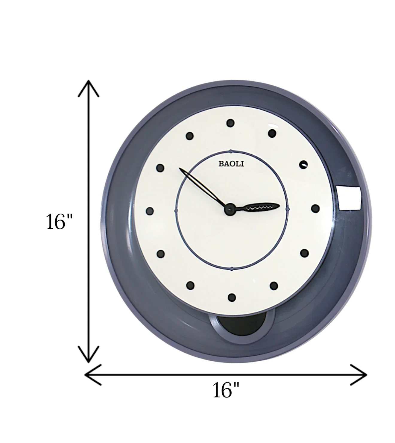wall clock grey pendulum china - Image 2